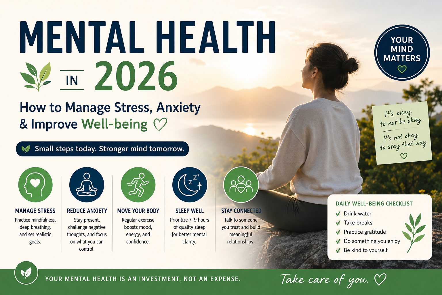 Mental Health in 2026: How to Manage Stress, Anxiety & Improve Well-being