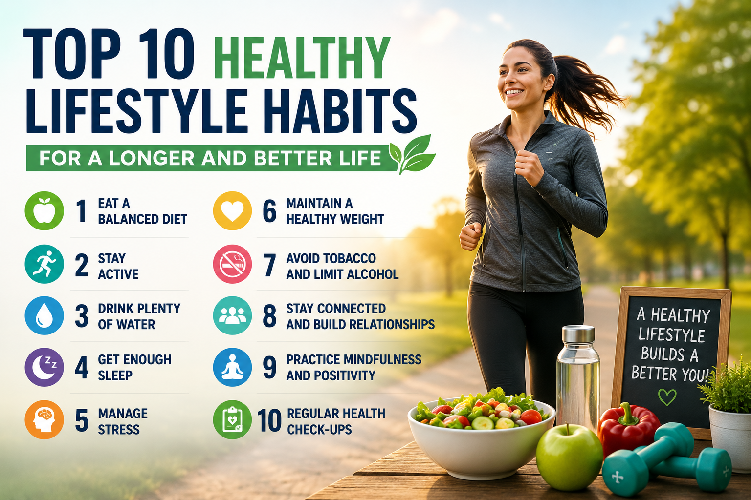 Top 10 Healthy Lifestyle Habits for a Longer and Better Life