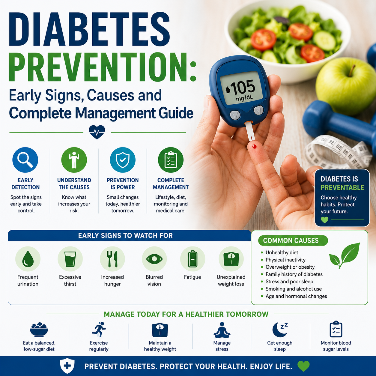 Diabetes Prevention: Early Signs, Causes and Complete Management Guide